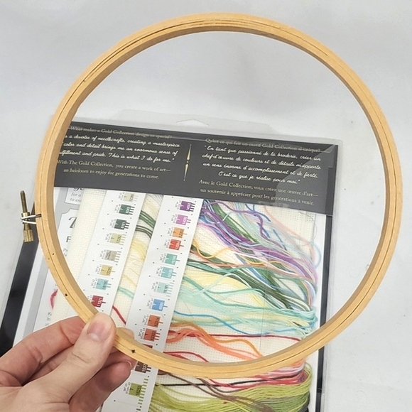 New The Gold Collection Butterfly Forest Cross Stitch Kit‎ and Embroidery Hoop - Picture 7 of 7